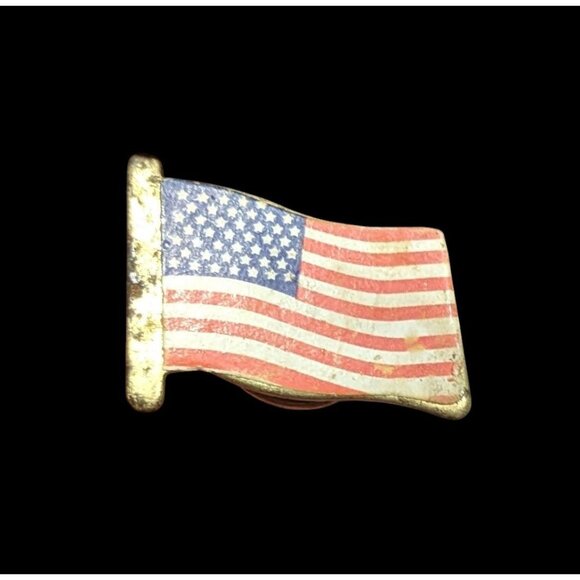 Vintage Simple American Flag Collectible Lapel Pin - Picture 1 of 4